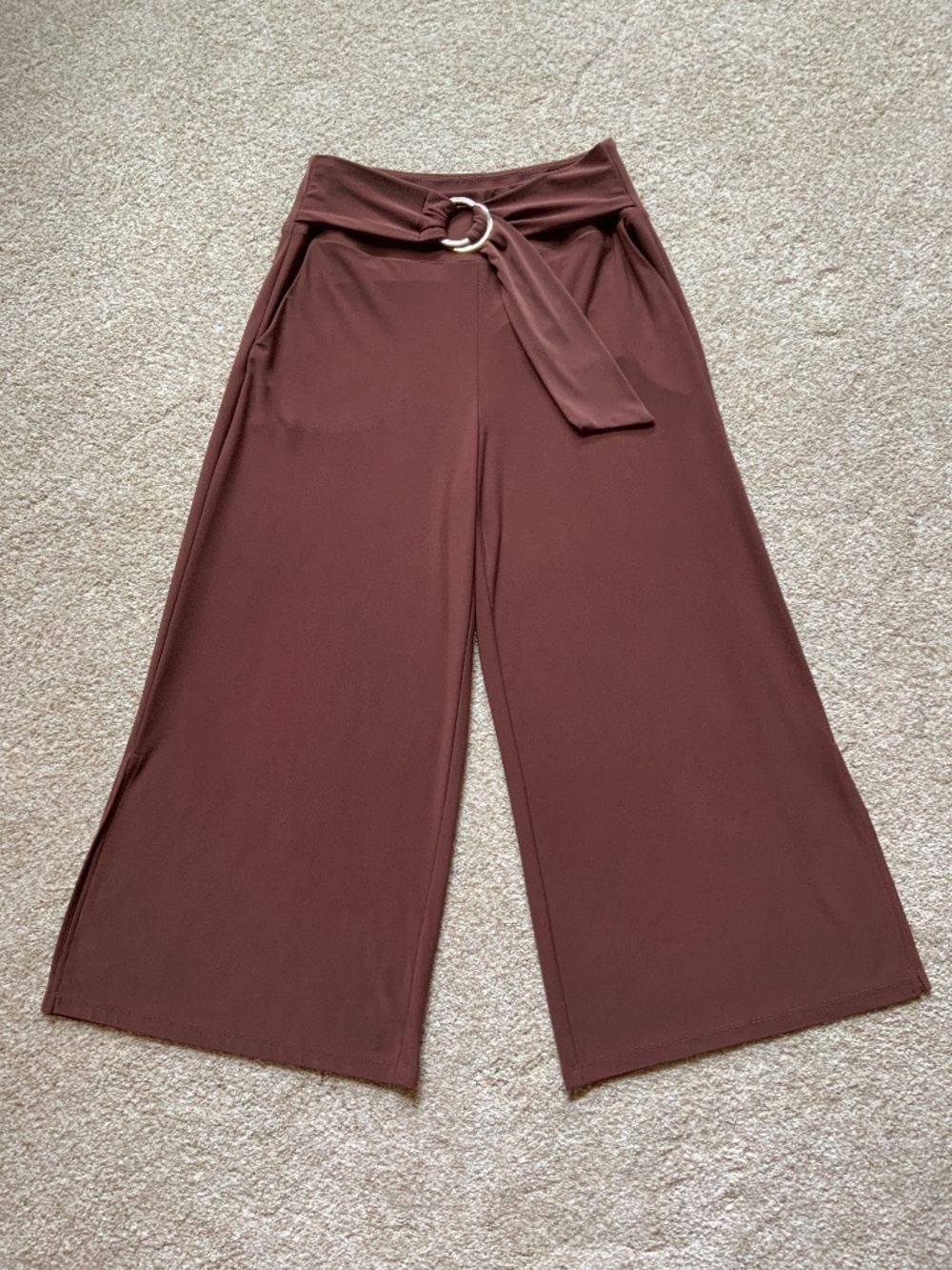 Joseph Ribkoff wide leg crop pant size 6